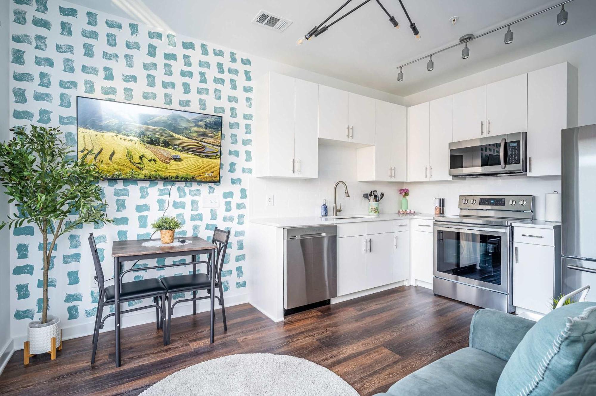 Luxe 1br W Balcony In Downtown 542blvd Vakantiehuis